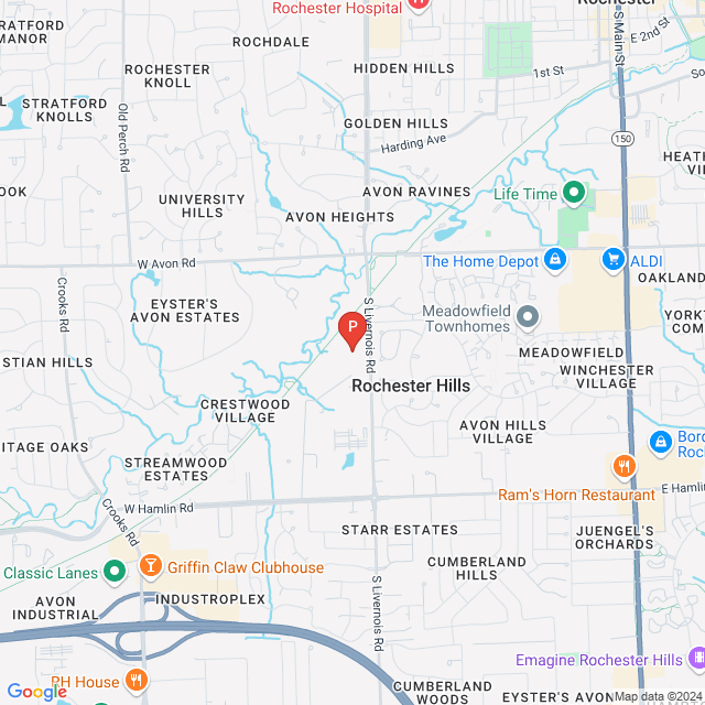 Map of 1400 S Livernois Rd, Rochester Hills, MI 48307